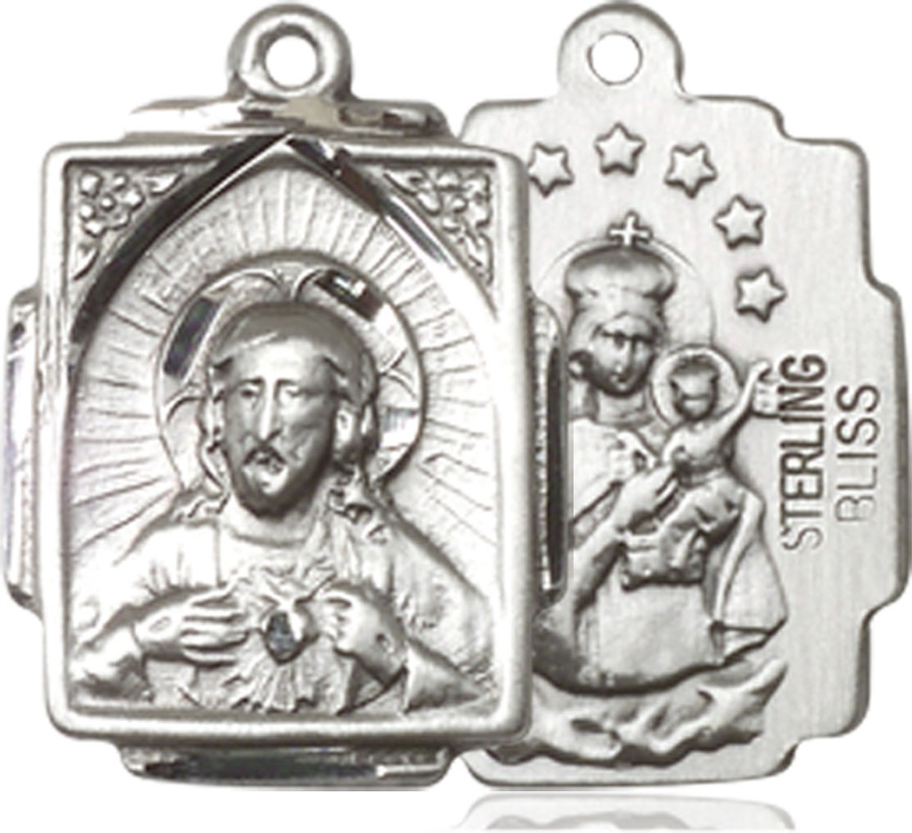 Sterling Silver Scapular Medal