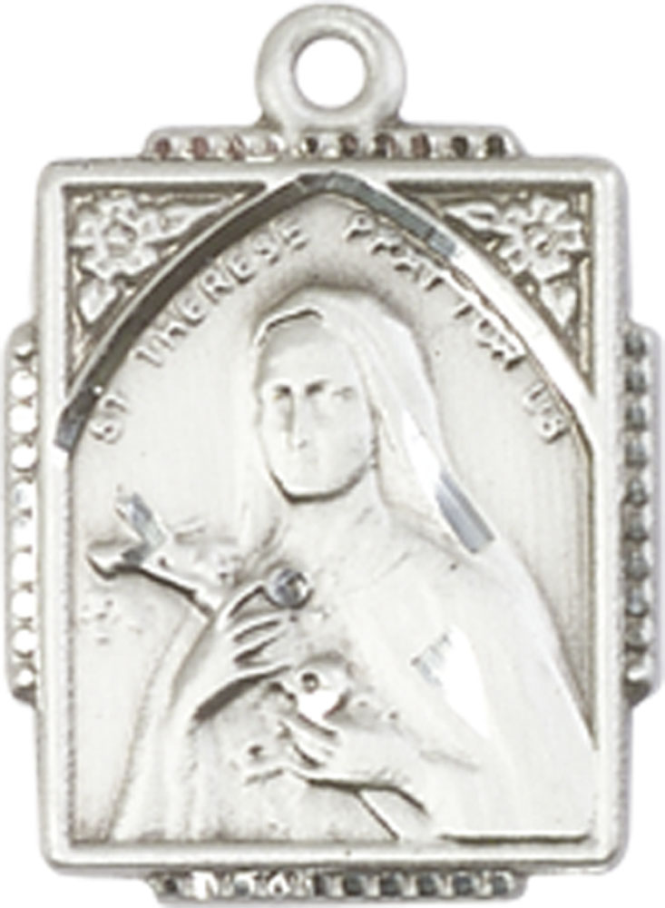 Sterling Silver Saint Therese Medal