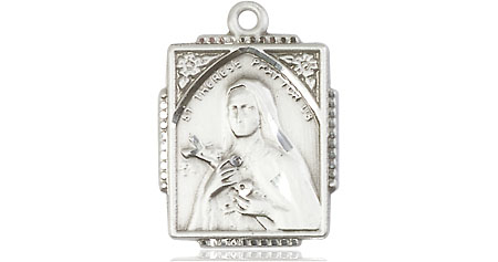 Sterling Silver Saint Therese Medal