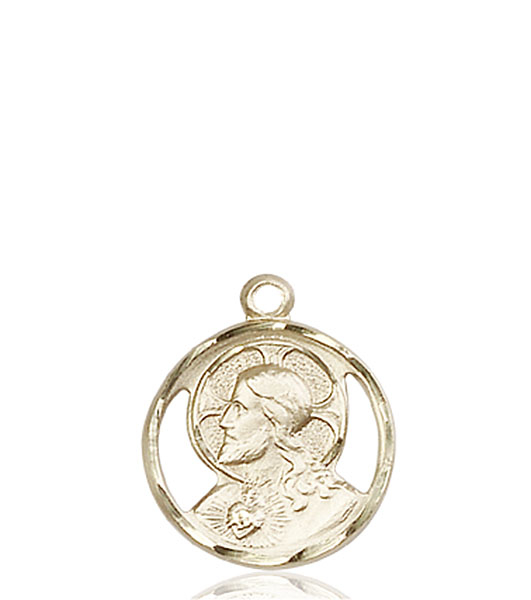 14kt Gold Scapular Medal