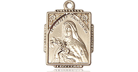 14kt Gold Filled Saint Theresa Medal