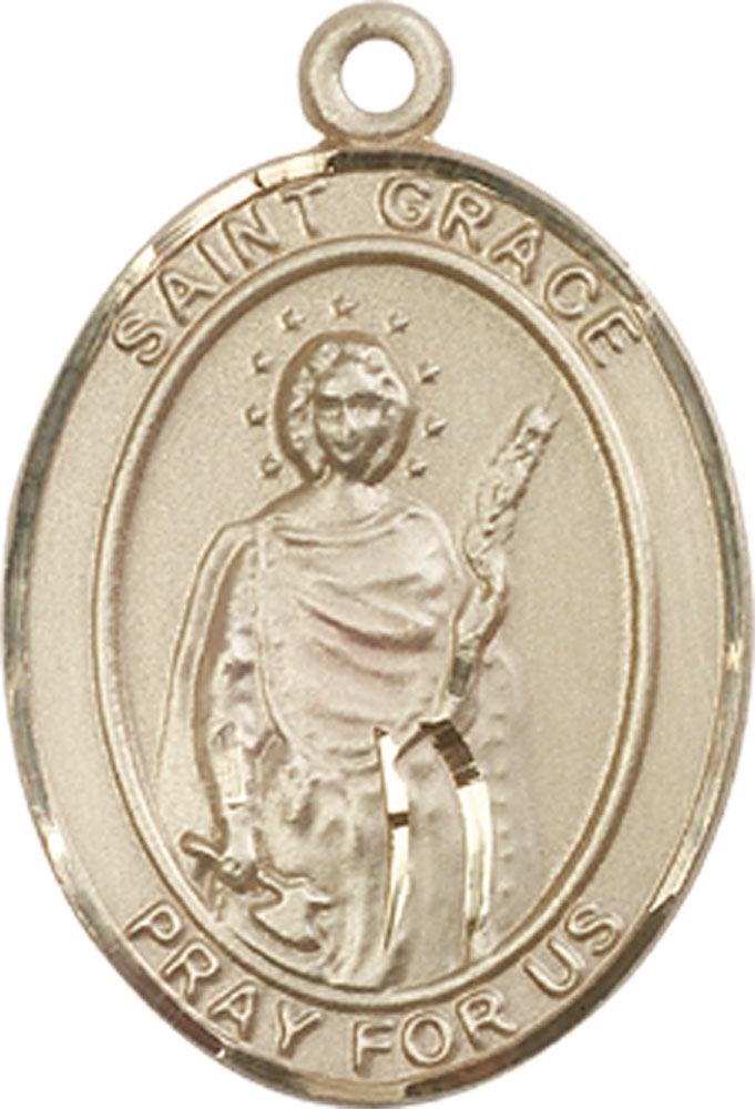 14kt Gold Saint Grace Medal