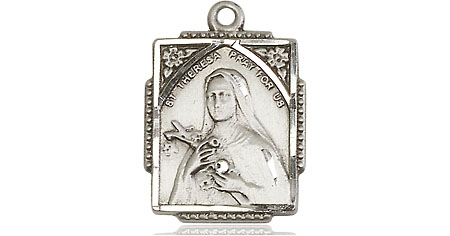 Sterling Silver Saint Theresa Medal