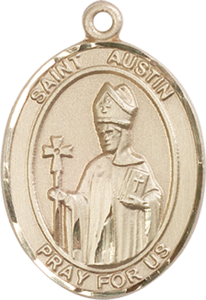 14kt Gold Saint Austin Medal