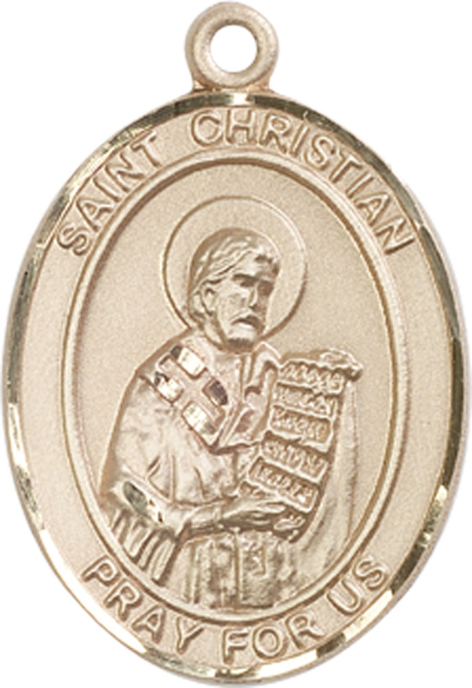 14kt Gold Saint Christian Demosthenes Medal