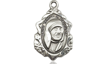Sterling Silver Saint Teresa of Calcutta Medal