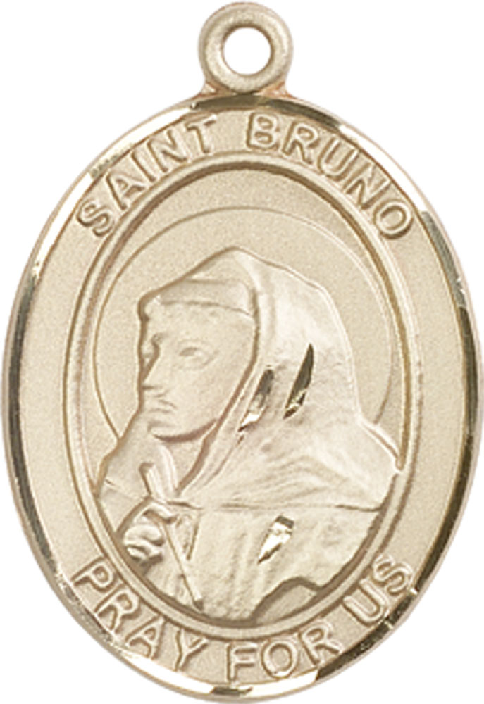 14kt Gold Saint Bruno Medal