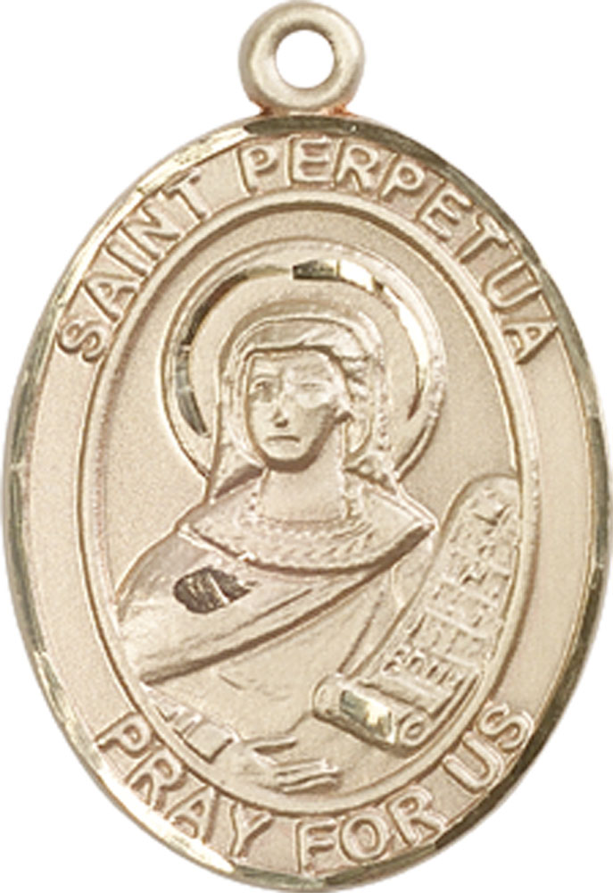 14kt Gold Saint Perpetua Medal