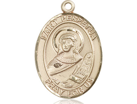 14kt Gold Saint Perpetua Medal