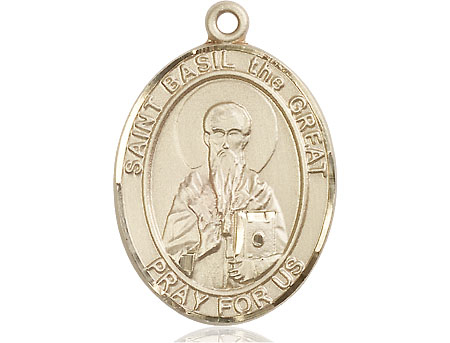 14kt Gold Saint Basil the Great Medal