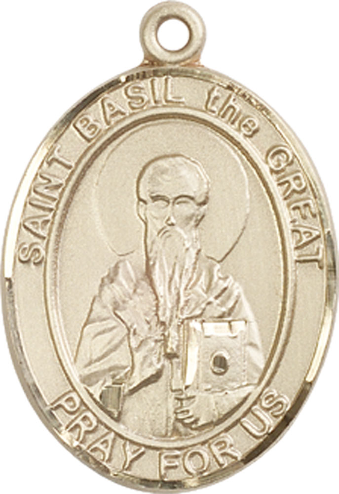 14kt Gold Saint Basil the Great Medal