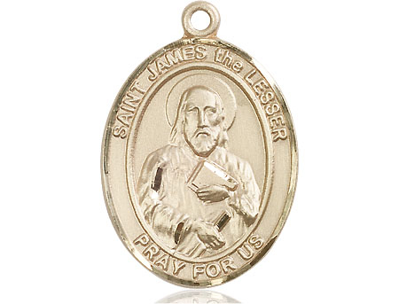 14kt Gold Saint James the Lesser Medal