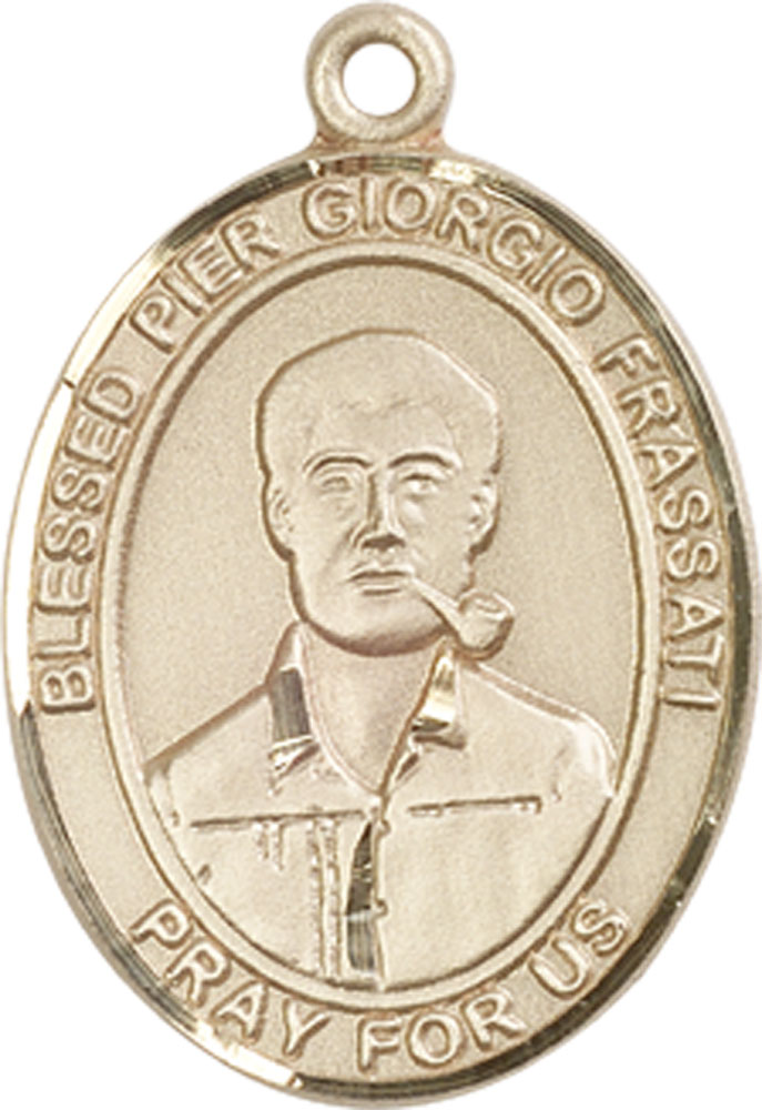 14kt Gold Blessed Pier Giorgio Frassati Medal