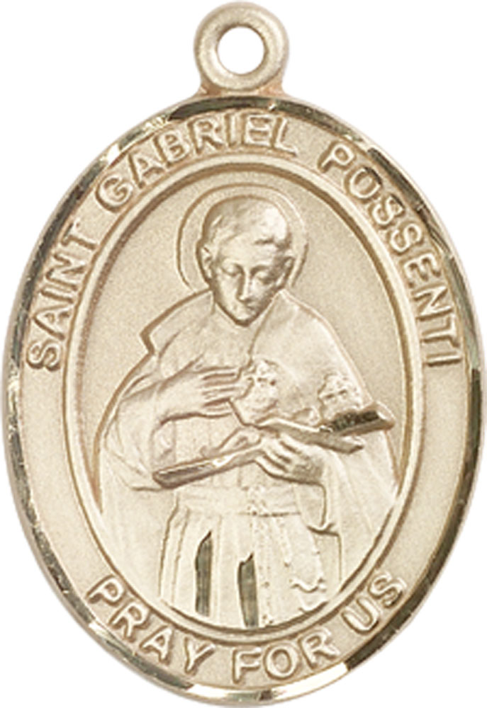 14kt Gold Saint Gabriel Possenti Medal