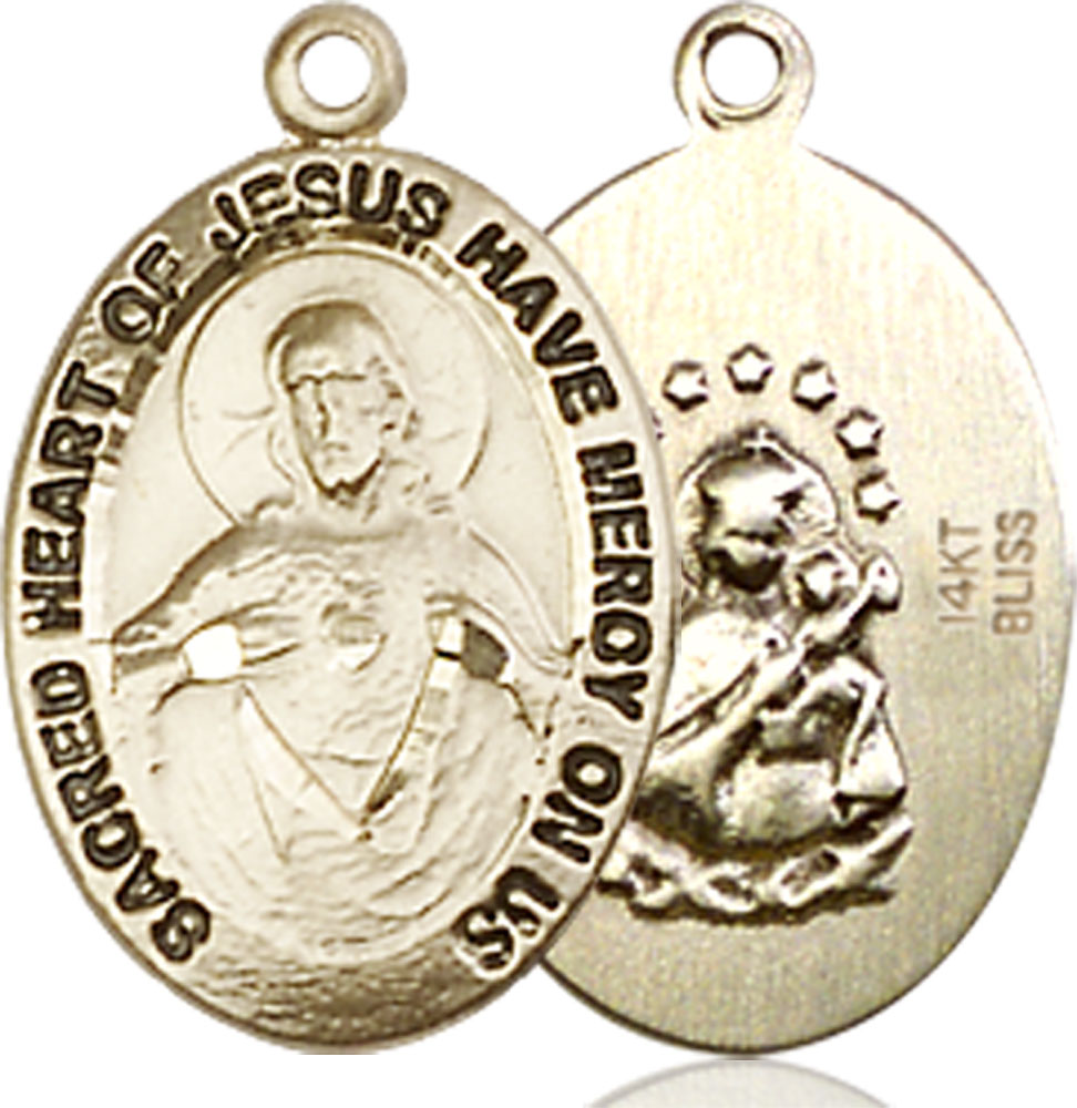 14kt Gold Scapular Medal