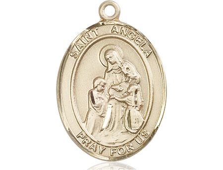 14kt Gold Saint Angela Merici Medal