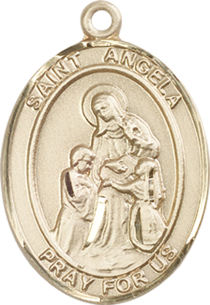 14kt Gold Saint Angela Merici Medal