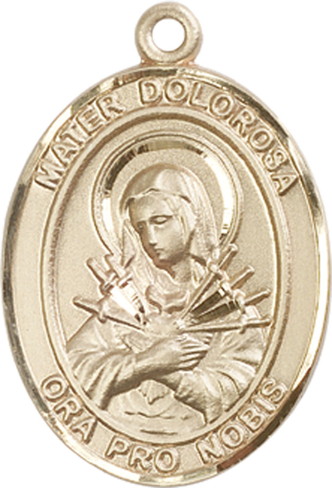 14kt Gold Mater Dolorosa Medal