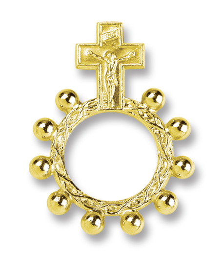 Gold Color Rosary Ring