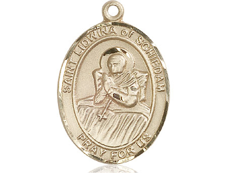 14kt Gold Saint Lidwina of Schiedam Medal