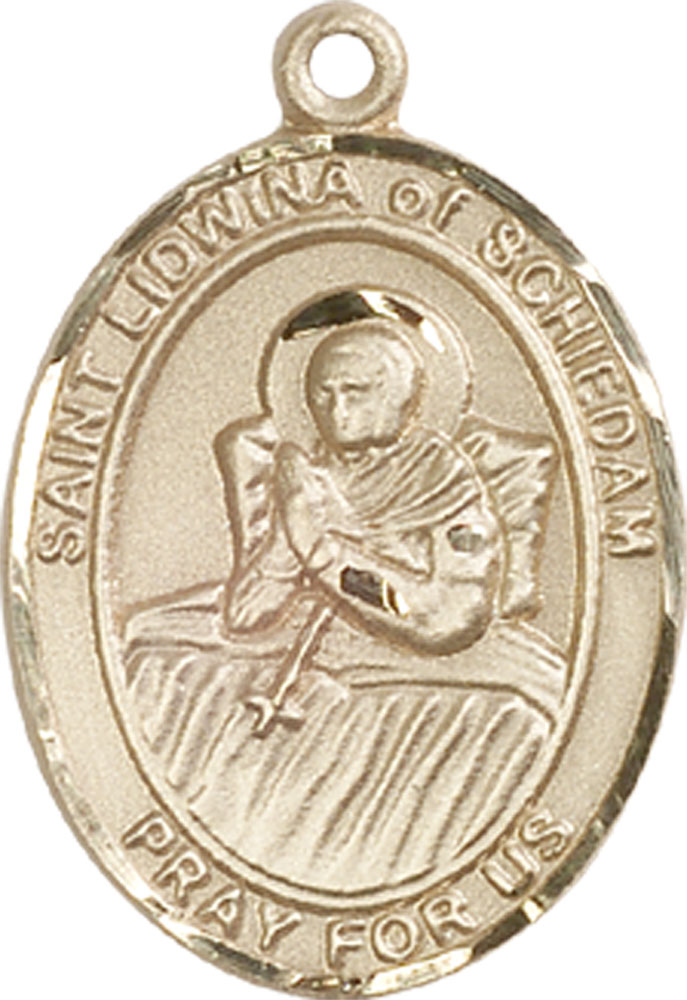 14kt Gold Saint Lidwina of Schiedam Medal