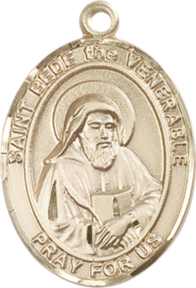 14kt Gold Saint Bede the Venerable Medal