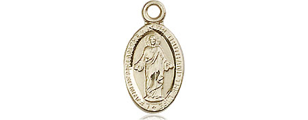 14kt Gold Scapular Medal