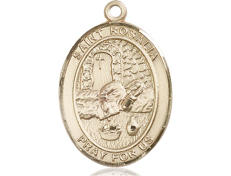 14kt Gold Saint Rosalia Medal