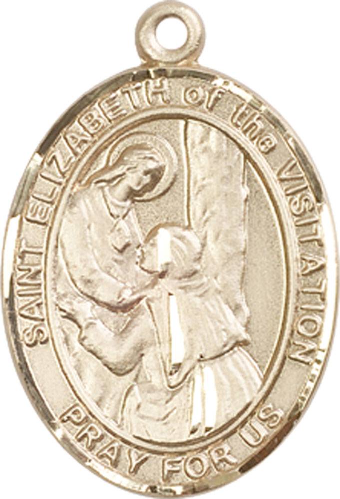 14kt Gold Saint Elizabeth of the Visitation Medal