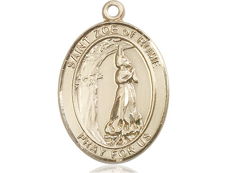 14kt Gold Saint Zoe of Rome Medal