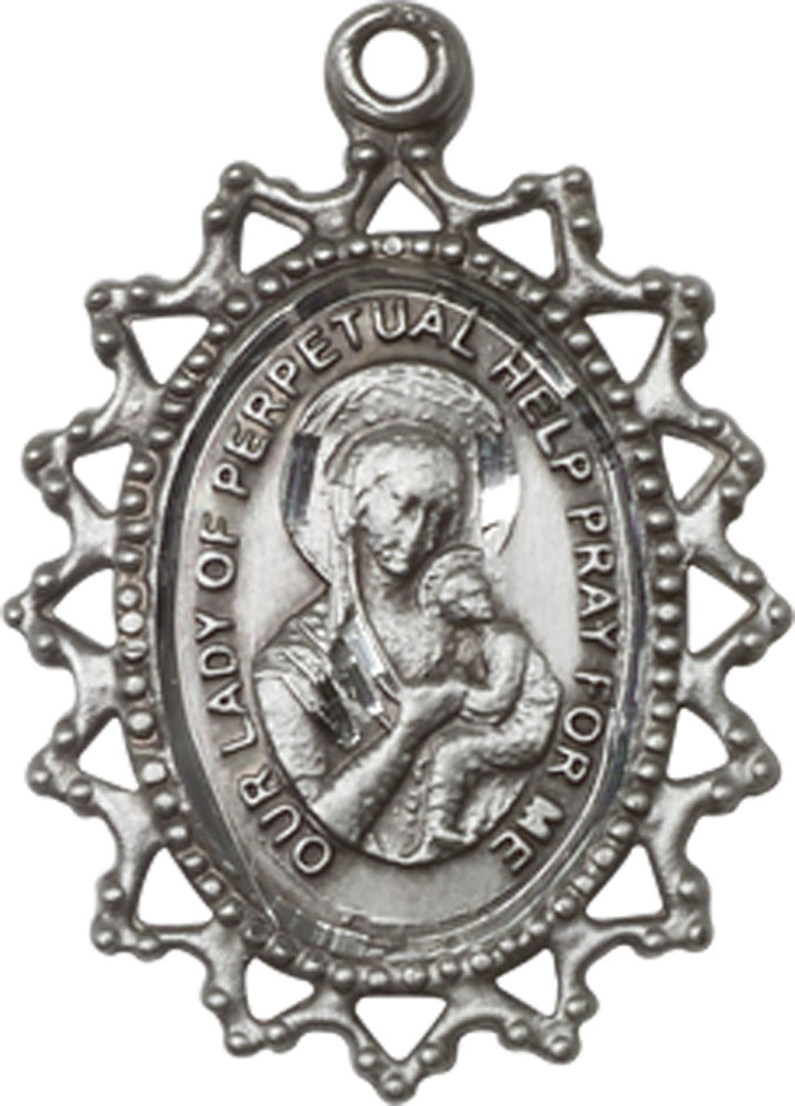 Sterling Silver Our Lady of Perpetual Help Medal