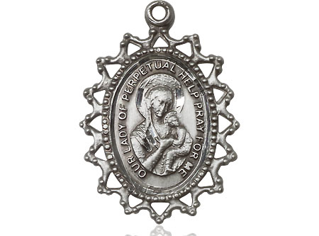 Sterling Silver Our Lady of Perpetual Help Medal