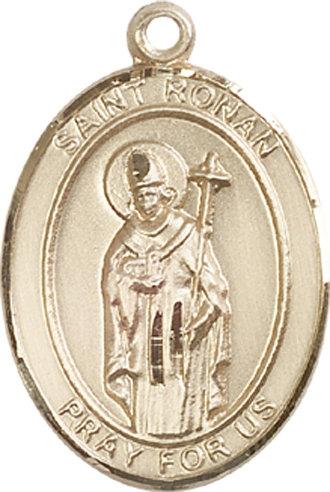 14kt Gold Saint Ronan Medal