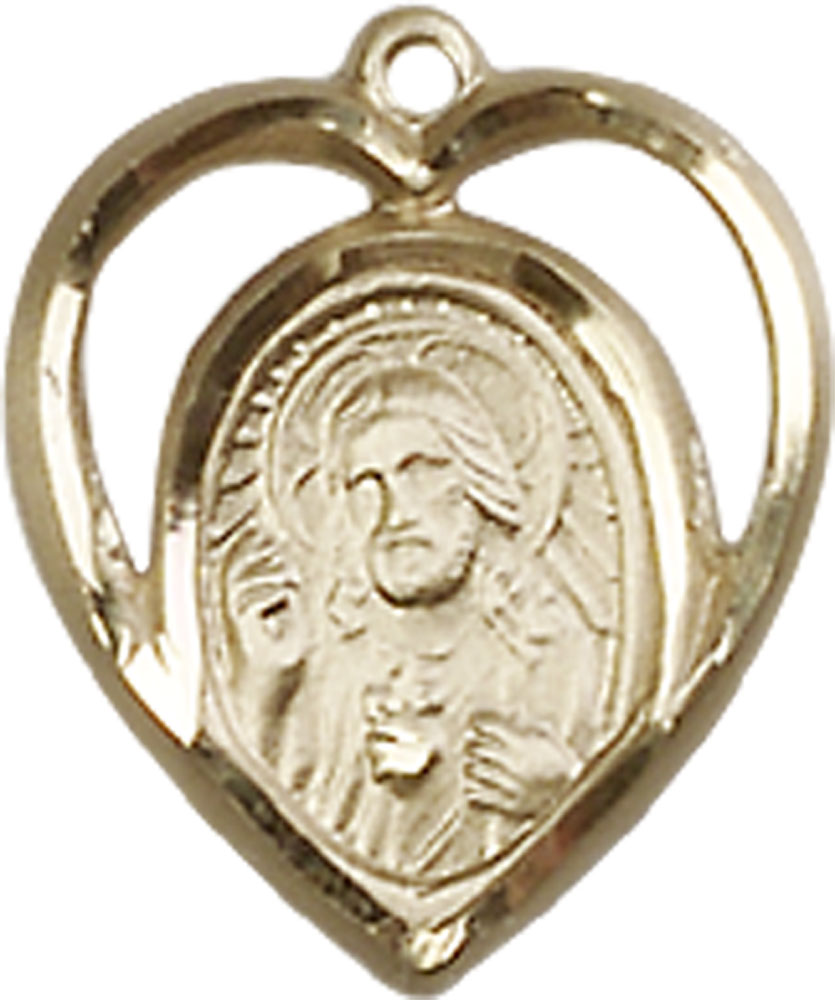 14kt Gold Scapular Medal