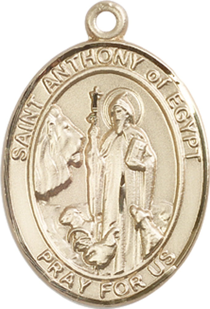 14kt Gold Saint Anthony of Egypt Medal