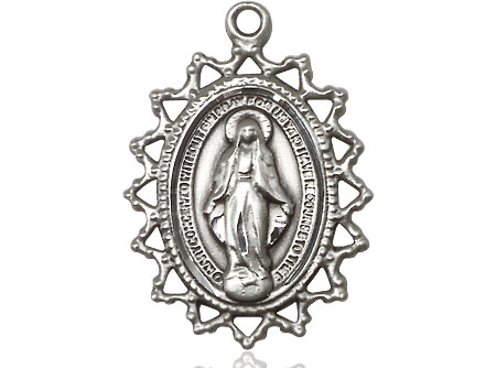 Sterling Silver Miraculous Medal - With Box