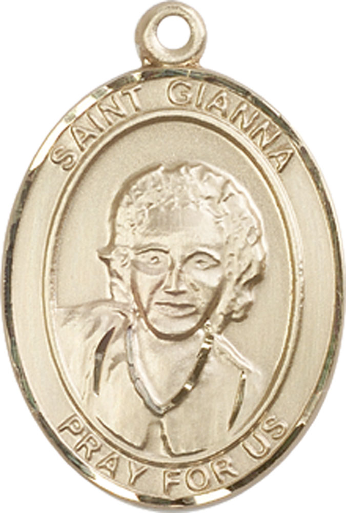 14kt Gold Saint Gianna Medal