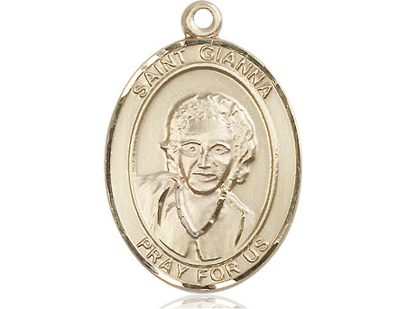 14kt Gold Saint Gianna Medal