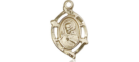 14kt Gold Scapular Medal