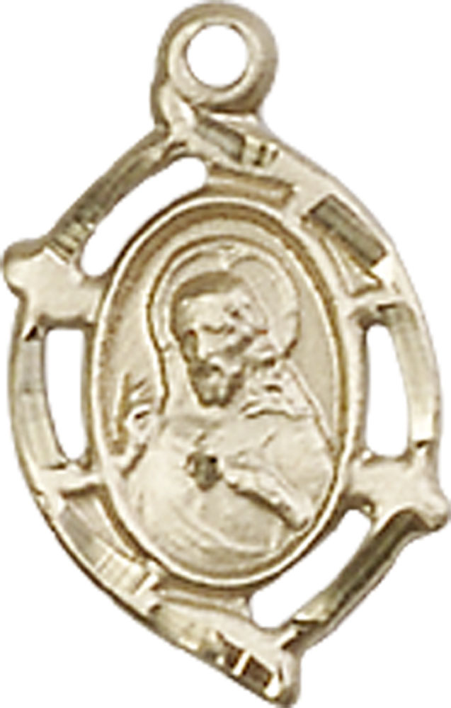 14kt Gold Scapular Medal