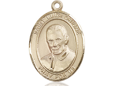 14kt Gold Saint Luigi Orione Medal