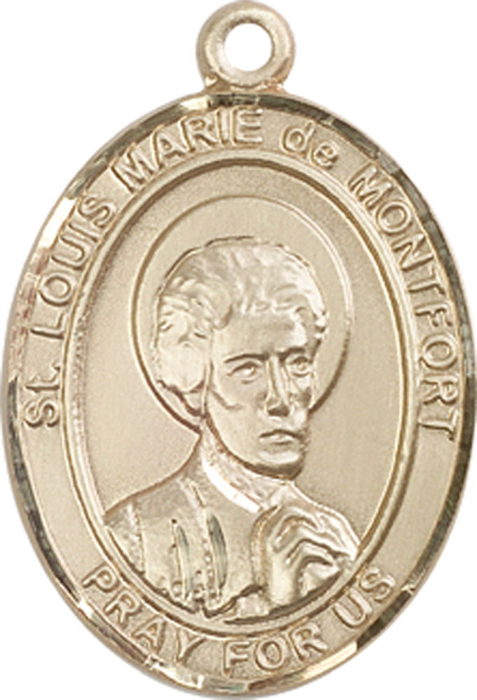 14kt Gold Saint Louis Marie de Montfort Medal