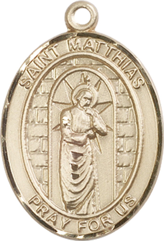 14kt Gold Saint Matthias the Apostle Medal