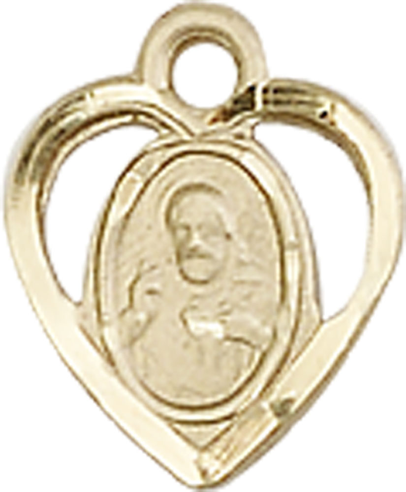 14kt Gold Scapular Medal