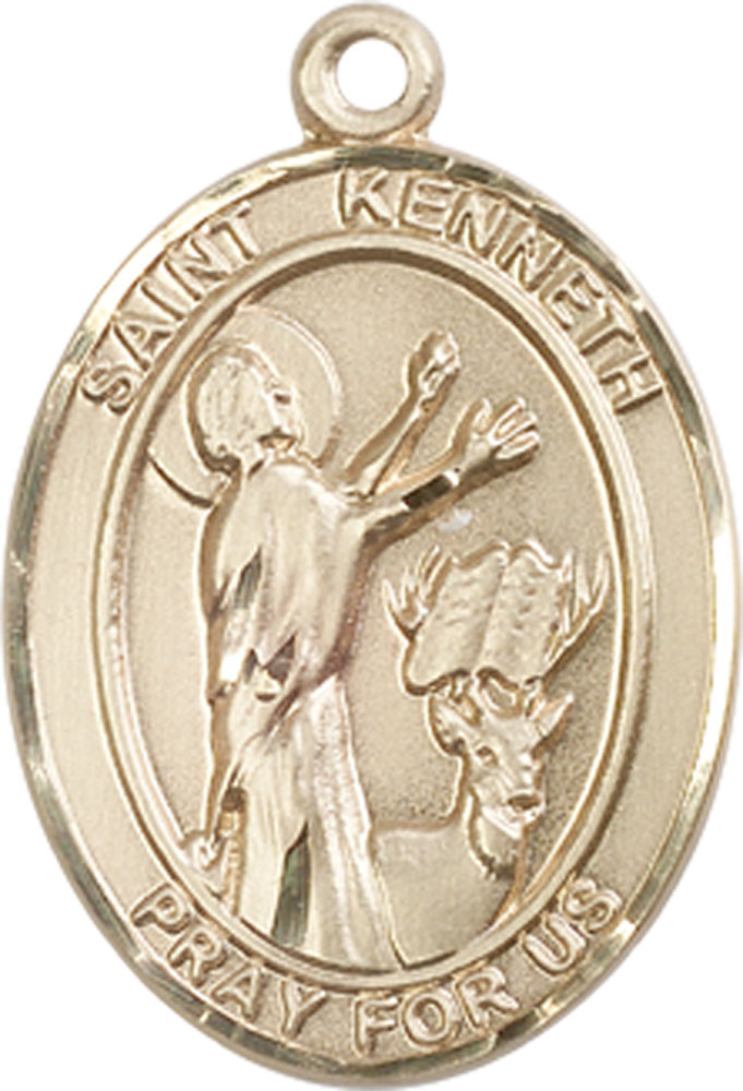 14kt Gold Saint Kenneth Medal