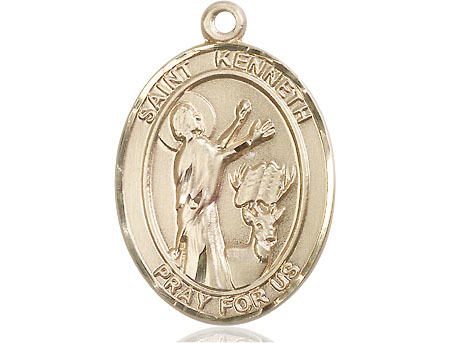 14kt Gold Saint Kenneth Medal