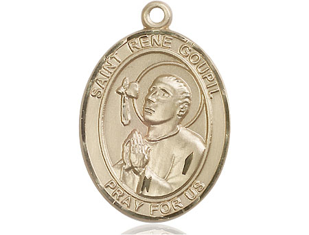 14kt Gold Saint Rene Goupil Medal