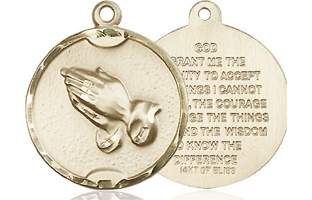 14kt Gold Filled Praying Hands Medal