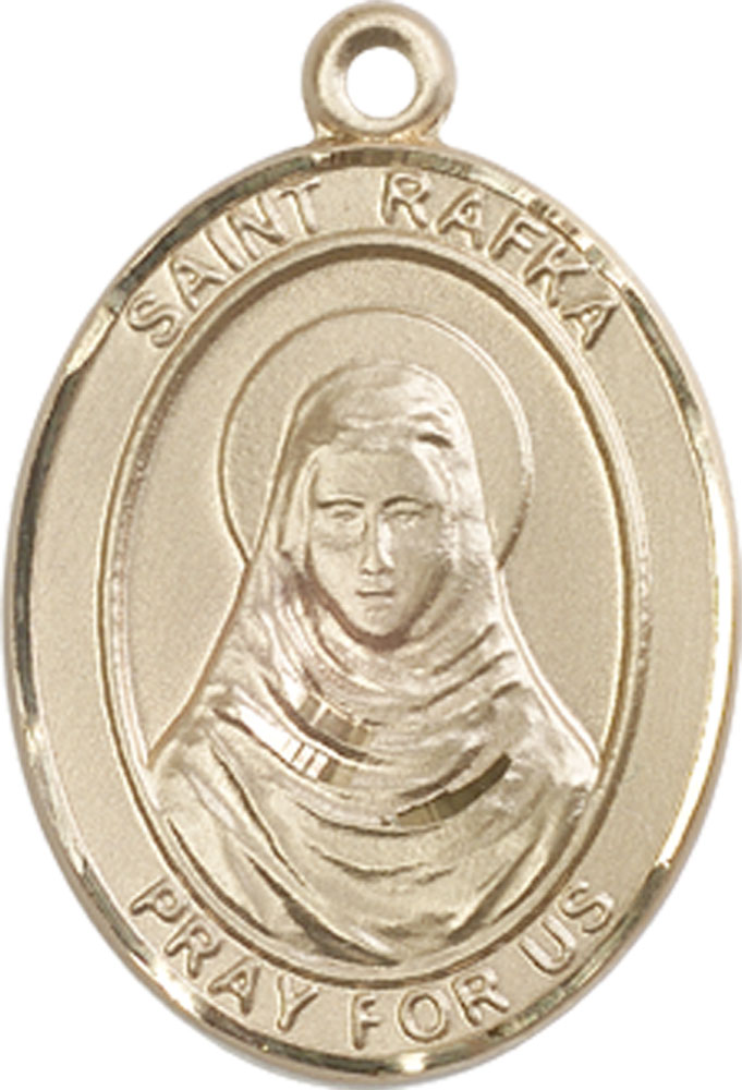 14kt Gold Saint Rafka Medal