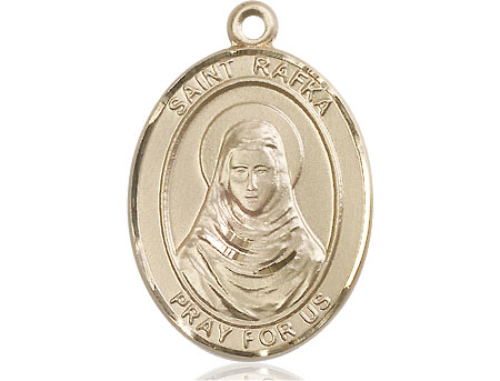 14kt Gold Saint Rafka Medal